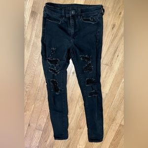 Women’s Size 6 American Eagle Stretch High Rise Distressed Jegging